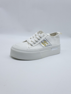 Trampki damskie na płaskim (36-41) LY100 WHITE