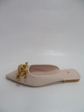 Klapki damskie na płaskim (36-41) T520 BEIGE