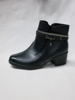 Botki damskie ocieplane na obcasie (36-43) 7607-6 BLUE
