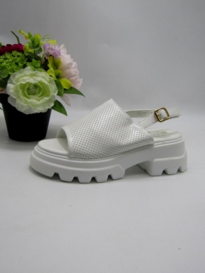 Sandały damskie na koturnie (36-41) XDS23112 WHITE