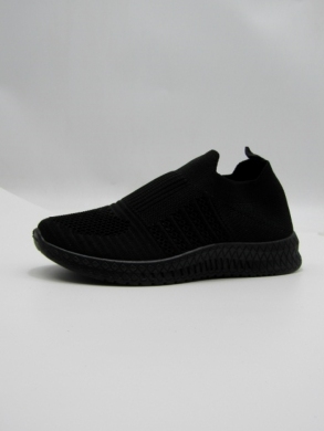 Buty sportowe damskie na płaskim (36-41) W076 BLACK