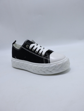 Trampki damskie na płaskim (36-41) UB17 BLACK