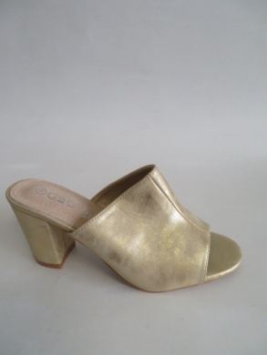 Klapki damskie na obcasie (36-41) LE-350 GOLD
