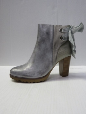 Botki damskie na obcasie (36-41) F5891 SILVER