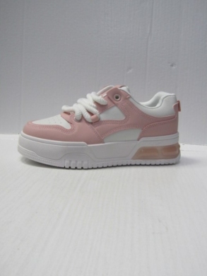 Buty sportowe damskie na płaskim (36-41) YSX158 WHITE/PINK