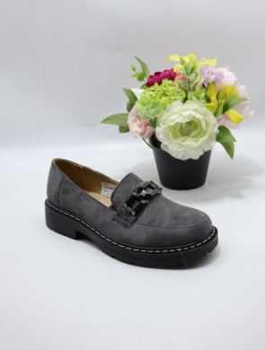 Mokasyny damskie na płaskim (36-41) Y26 GREY
