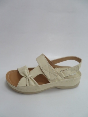 Sandały damskie na koturnie (36-41) 12699 BEIGE