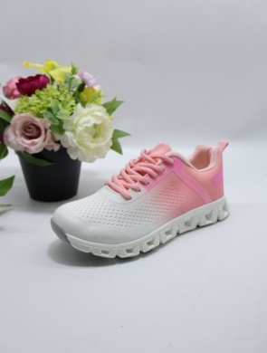 Buty sportowe damskie na płaskim (36-41) ABO-1967 WH/PINK