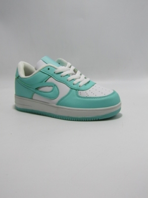 Buty sportowe damskie na płaskim (36-41) DN91-313 WH/LGREEN