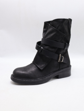 Botki damskie na płaskim (36-41) HL-07 BLACK