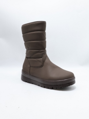 Kozaki damskie ocieplane na płaskim (37-42) G137-2 BROWN