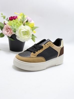Buty sportowe damskie na płaskim (36-41) 9088 BLACK