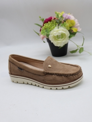 Mokasyny damskie na płaskim (36-41) JK9364-3 KHAKI