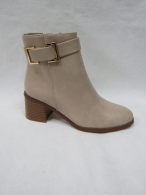 Botki damskie ocieplane na obcasie (36-41) DA69 BEIGE