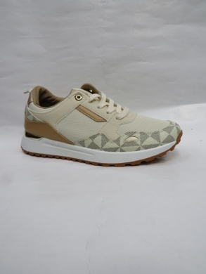Buty sportowe damskie na płaskim (36-41) 0-748 BEIGE
