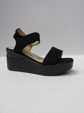 Sandały damskie na koturnie (36-41) B-9051 BLACK