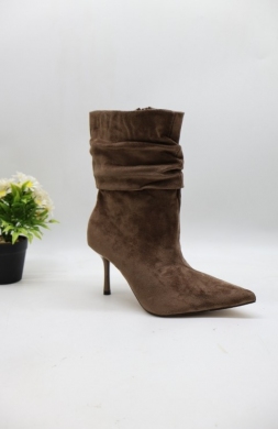Botki damskie na szpilce (36-41) 7105 KHAKI