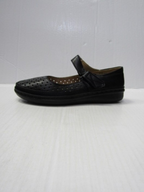 Półbuty damskie na płaskim (36-42) 618-1 BLACK