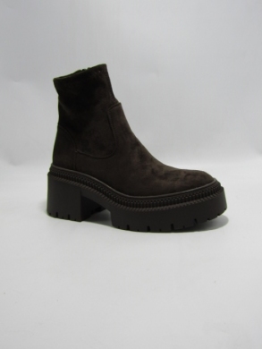 Botki damskie na obcasie (36-41) 9570A-1 BROWN