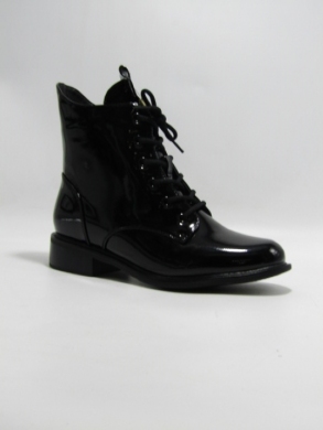 Botki damskie ocieplane na płaskim (36-41) SA3125-20 BLACK