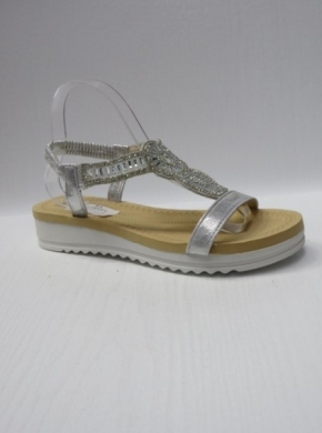 Sandały damskie na płaskim (36-41) A-8 SILVER
