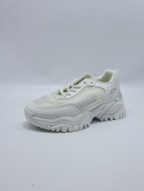 Buty sportowe damskie na płaskim (36-41) WW057 WHITE