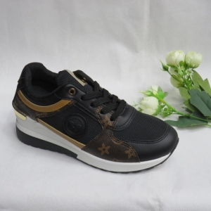Buty sportowe damskie na koturnie (36-41) 0060 BLACK