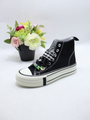 Trampki damskie na płaskim (36-41) 6235 BLACK