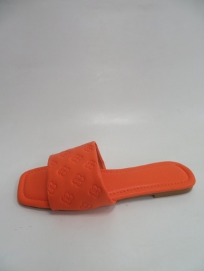 Klapki damskie na płaskim (36-41) HXD66 ORANGE