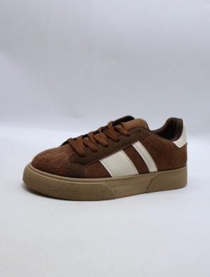 Buty sportowe damskie na płaskim (36-41) X-182 BROWN