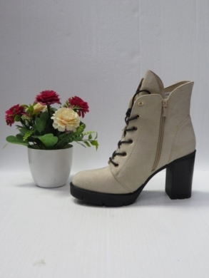 Botki damskie ocieplane na obcasie (36-41) HBL-102 BEIGE