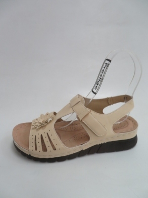 Sandały damskie na koturnie (37-42) 807 BEIGE