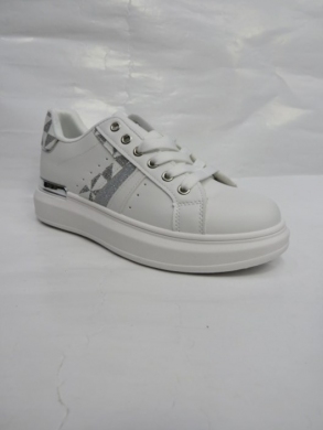 Buty sportowe damskie na płaskim (36-41) EV96 WHITE