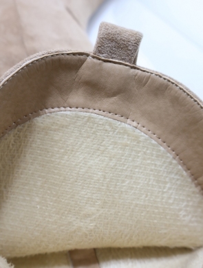 Kozaki damskie ocieplane na płaskim (36-41) LS5501 BEIGE