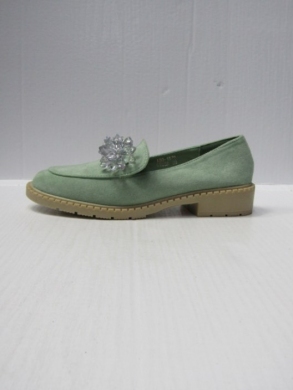 Mokasyny damskie na płaskim (36-41) 1572 GREEN