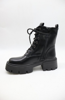 Botki damskie ocieplane na obcasie (36-41) AM7550 BLACK