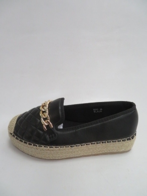 Baleriny Damskie na koturnie (36-41) 6693 BLACK