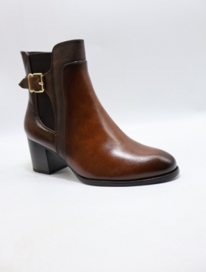 Botki damskie ocieplane na obcasie (36-41) YCC-123 CAMEL
