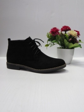 Botki damskie ocieplane na płaskim (36-41) B8211-1 BLACK
