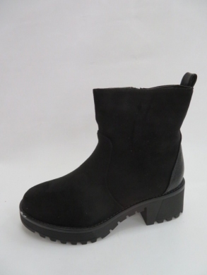 Botki damskie jesienne na płaskim (36-41) WA668 BLACK