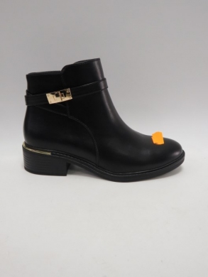 Botki damskie ocieplane na płaskim (36-41) W-72 BLACK