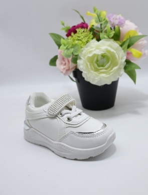 Buty sportowe dziewczęce (24-29) WW069 WHITE