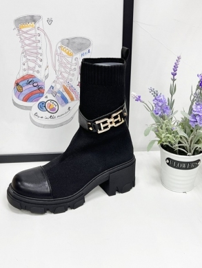 Botki damskie na obcasie (36-41) RXJ180 BLACK