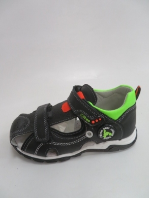 Sandały chłopięce (26-31) AB257 BLACK/GREEN