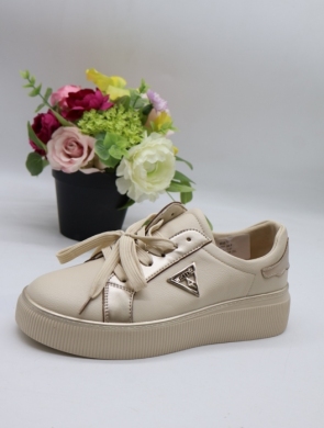 Buty sportowe damskie na płaskim (36-41) 6757 BEIGE