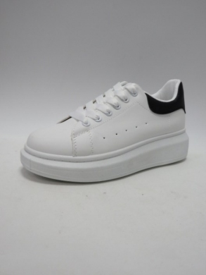 Buty sportowe damskie na płaskim (36-41) BO-632 WHITE/BLACK