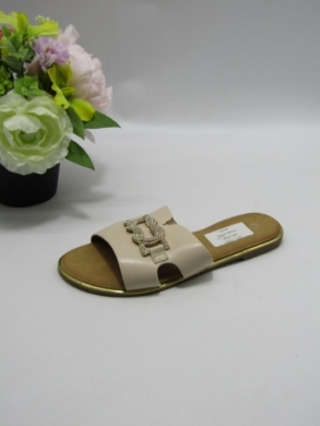 Klapki damskie na płaskim (36-41) DD212 BEIGE
