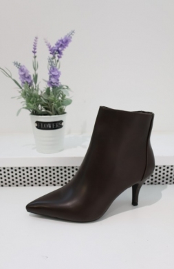 Botki damskie na szpilce (36-41) 2905A BROWN