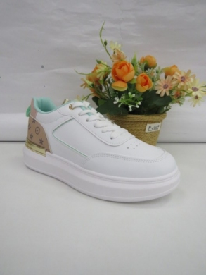 Buty sportowe damskie na płaskim (36-41) 23-01 GREEN