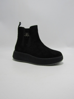 Botki damskie na płaskim (36-41) 24918 BLACK